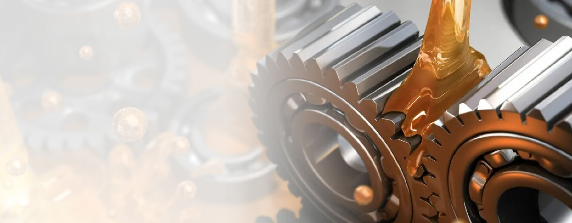 Industrial gears with oil